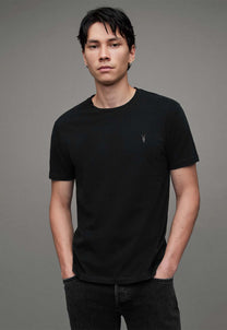 Dim Gray טי-שירט קצרה לגברים Brace ALLSAINTS