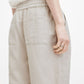 Light Gray מכנסי פשתן קצרים לגברים Hanbury ALLSAINTS