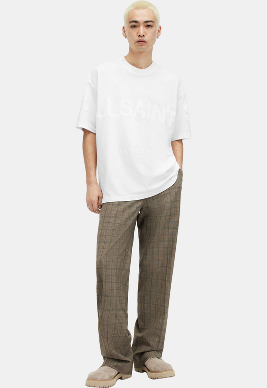 White Smoke טי שירט קצרה לגברים Biggy ALLSAINTS