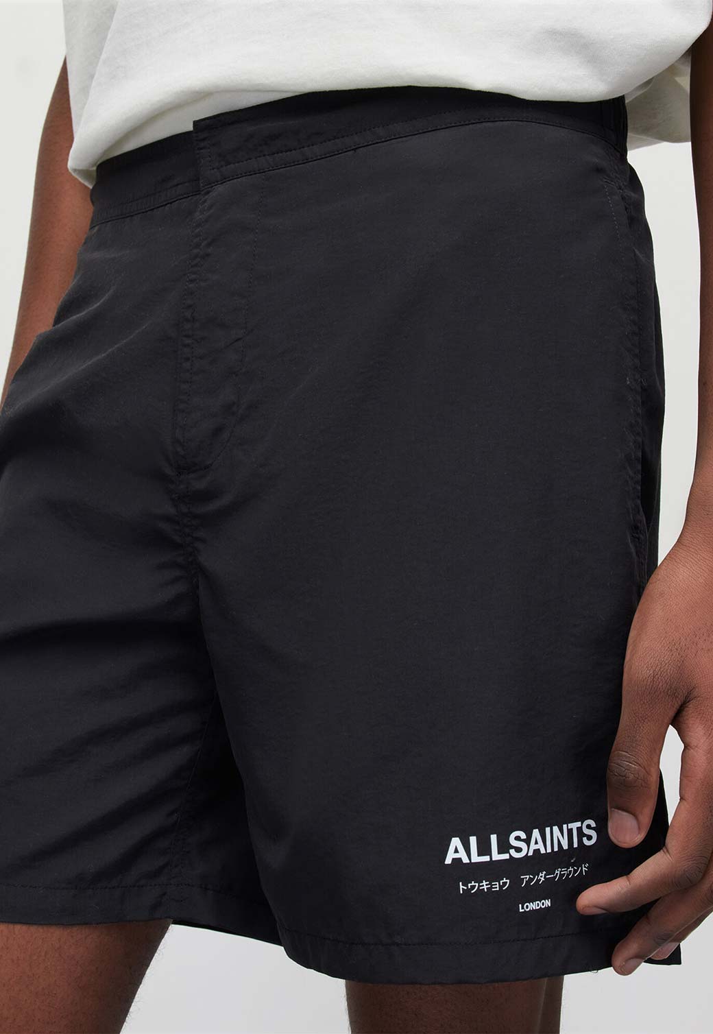 Dark Slate Gray מכנסי בגד ים לגברים Underground ALLSAINTS