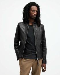White Smoke ג'קט עור לגברים Biker Jacket ALLSAINTS