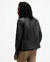 White Smoke ג'קט עור לגברים Biker Jacket ALLSAINTS