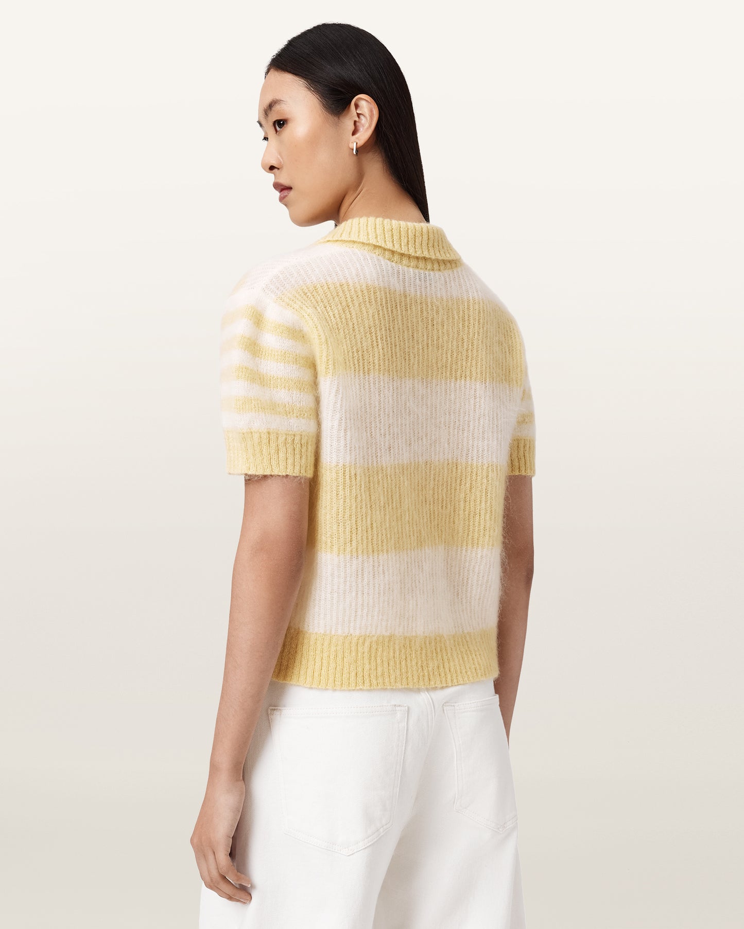 Seashell חולצת פולו קצרה לנשים Clem ALLSAINTS