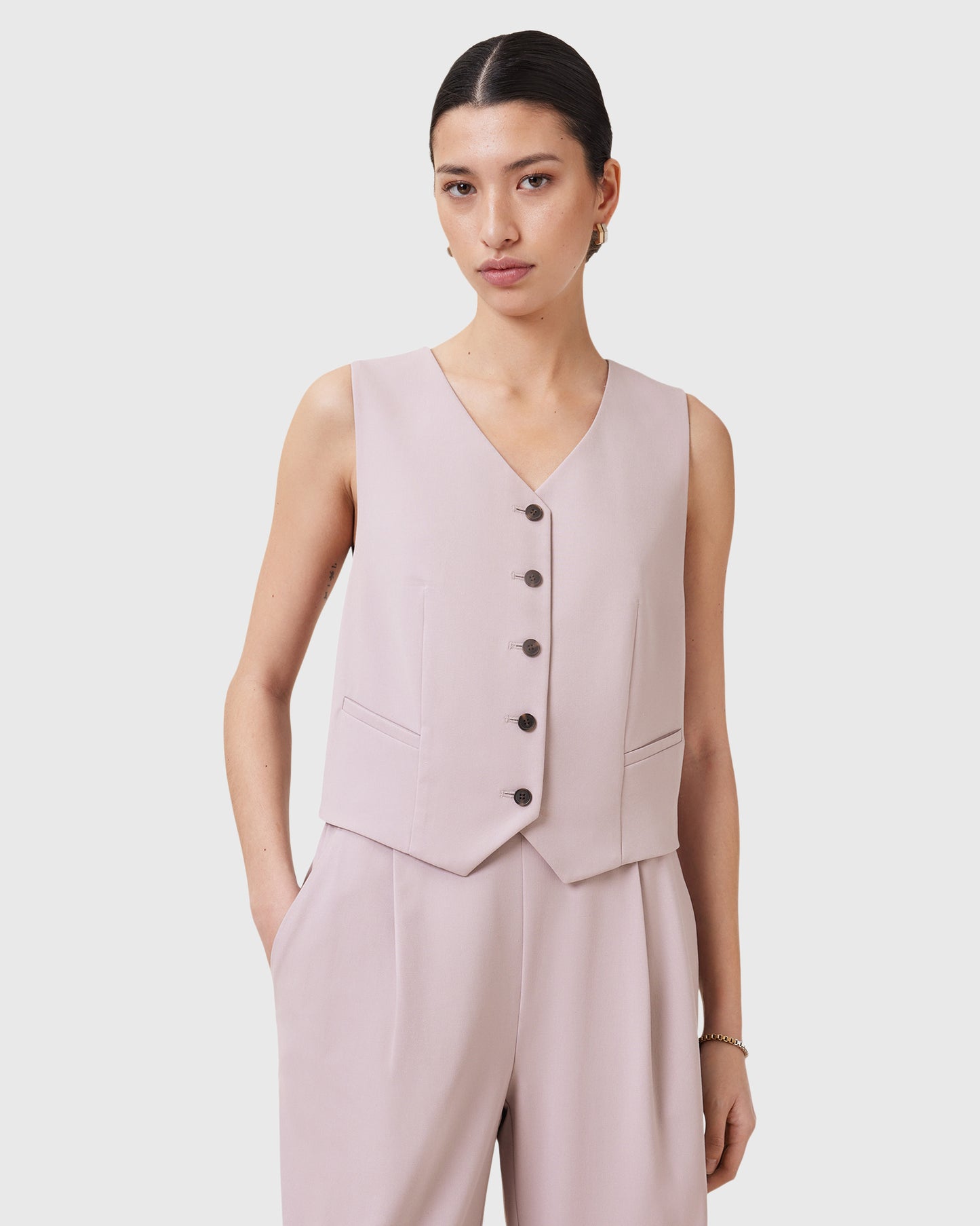 Light Gray ווסט לנשים Aleida ALLSAINTS