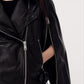 Black ג'קט עור לנשים Masone Biker ALLSAINTS