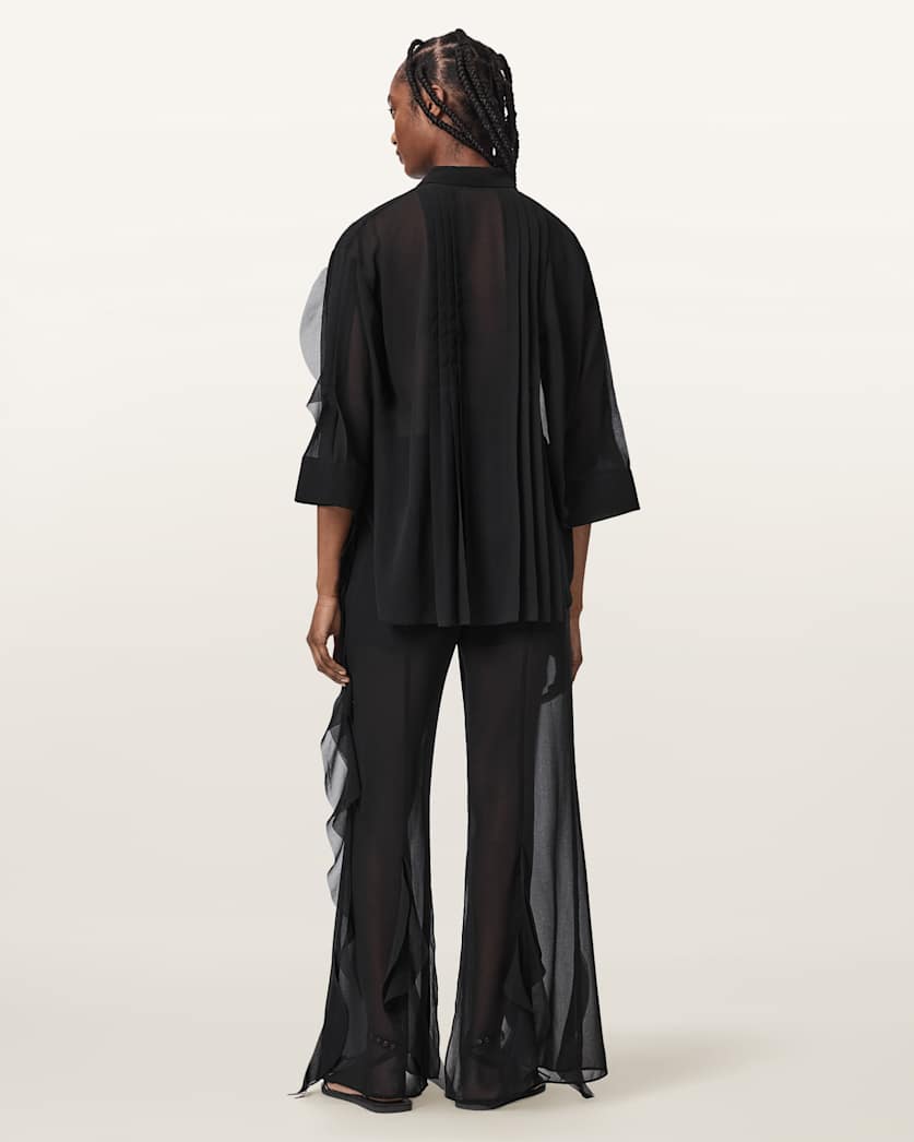 Seashell מכנסיים ארוכים  מתרחבים לנשים Minna ALLSAINTS