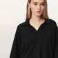 Black חולצת פולו לנשים Bern ALLSAINTS