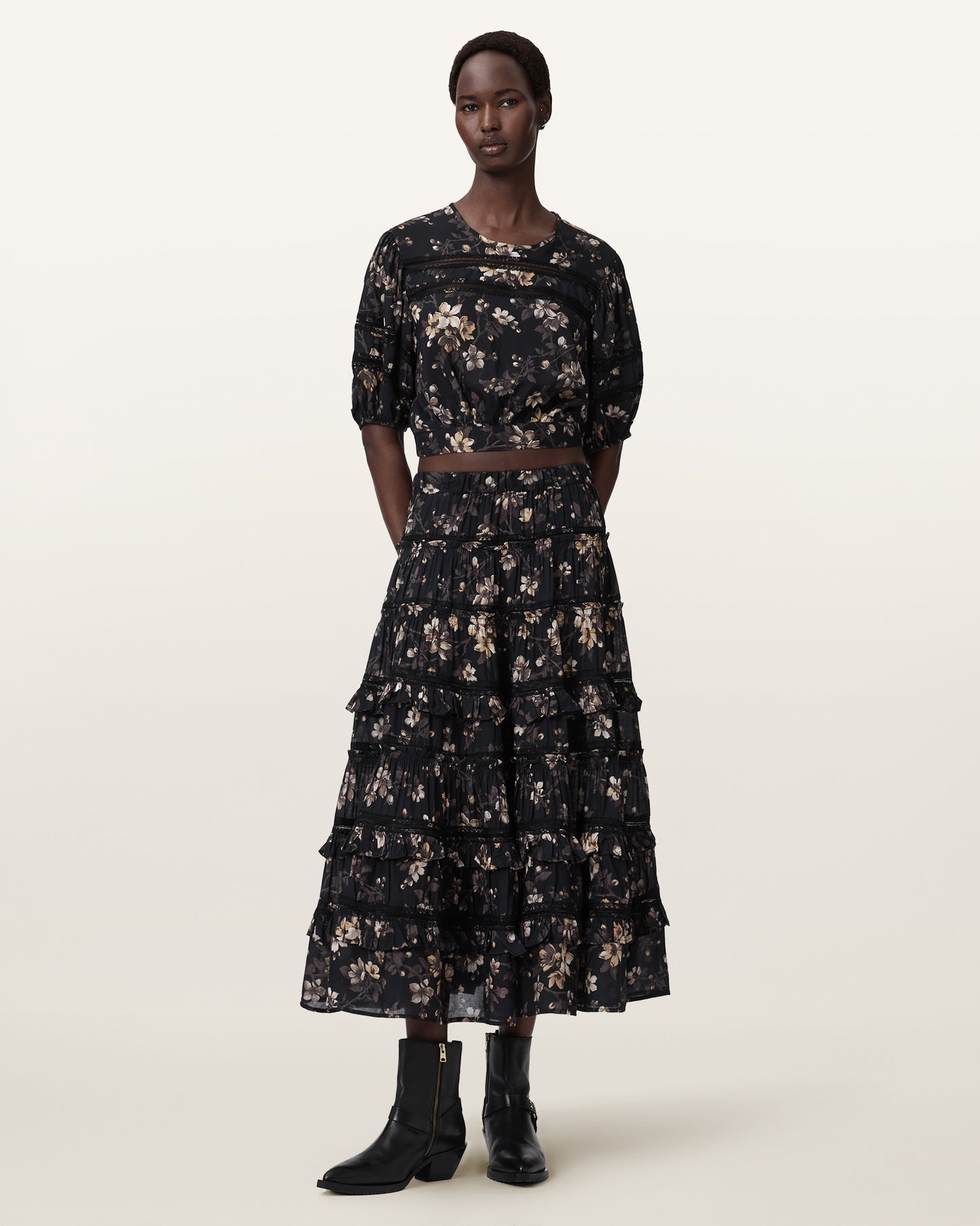 Seashell חצאית מידי לנשים Talia ALLSAINTS