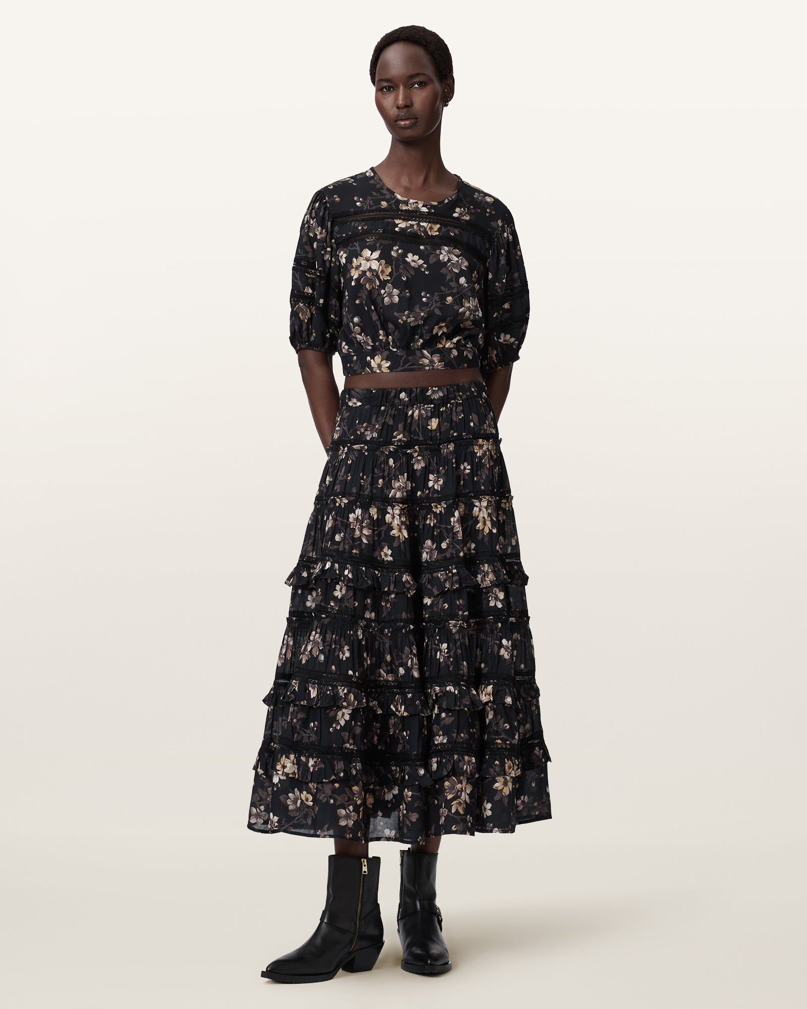 Seashell חצאית מידי לנשים Talia ALLSAINTS