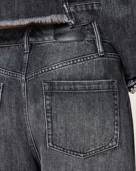 Dark Slate Gray ג'ינס ארוך לנשים Carter – Barrel Leg ALLSAINTS