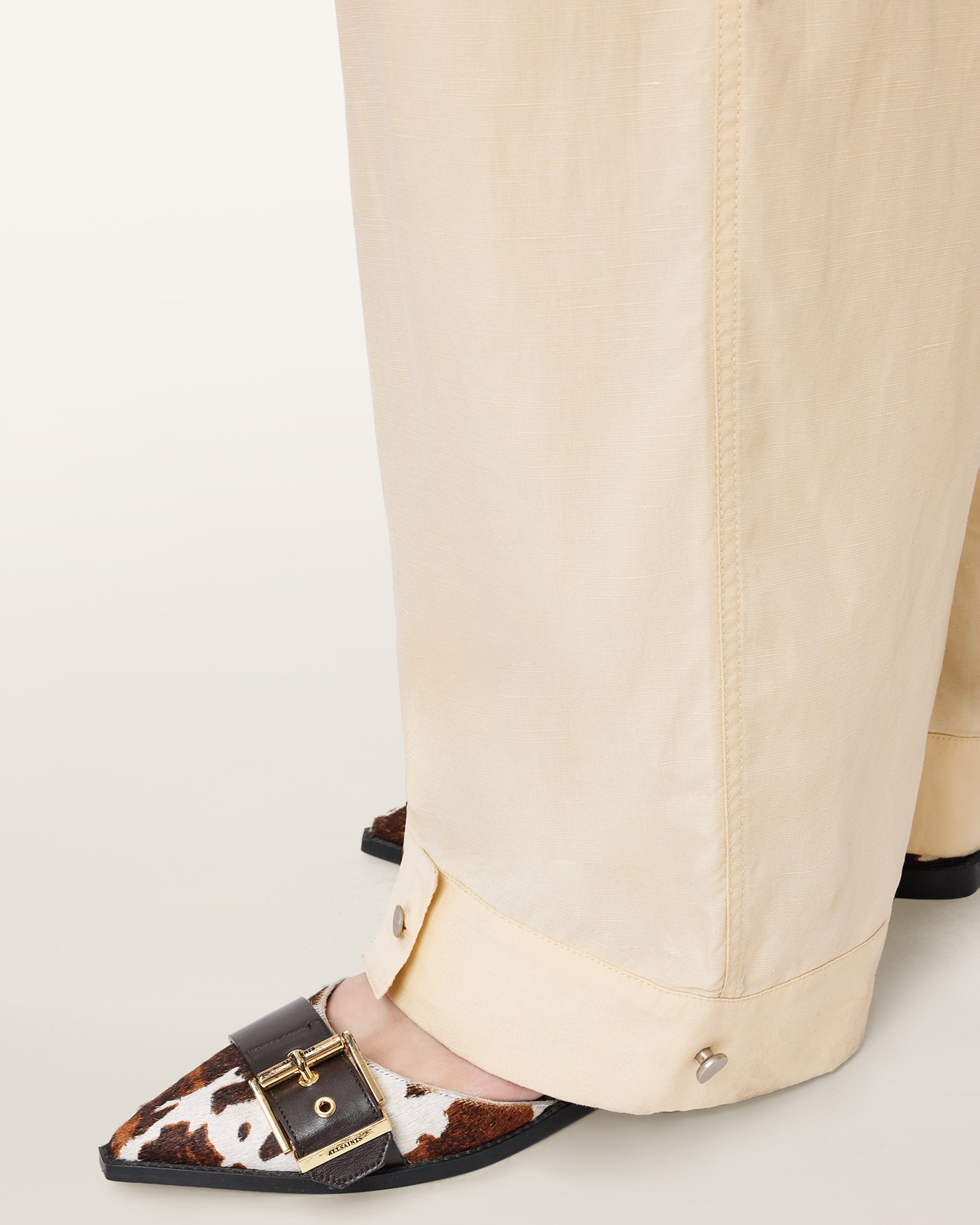 Light Gray מכנסיים ארוכים לנשים Sherell ALLSAINTS