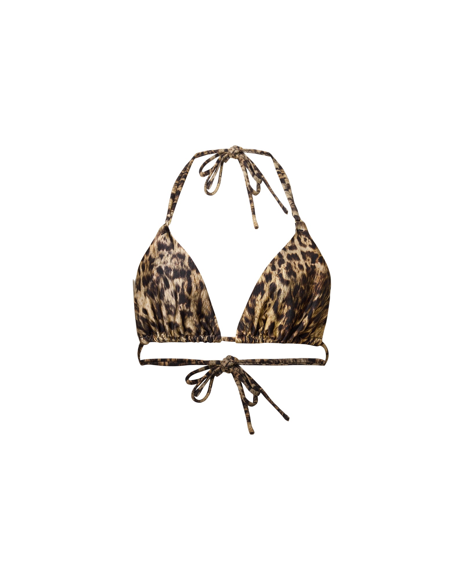 Dark Slate Gray חזיית בגד ים מנומר לנשים Saph ALLSAINTS