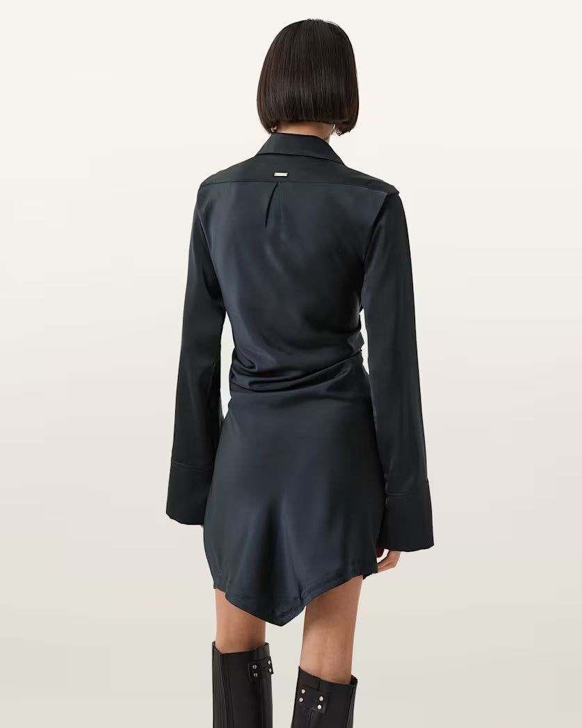 Dark Slate Gray שמלת מיני לנשים Tira ALLSAINTS