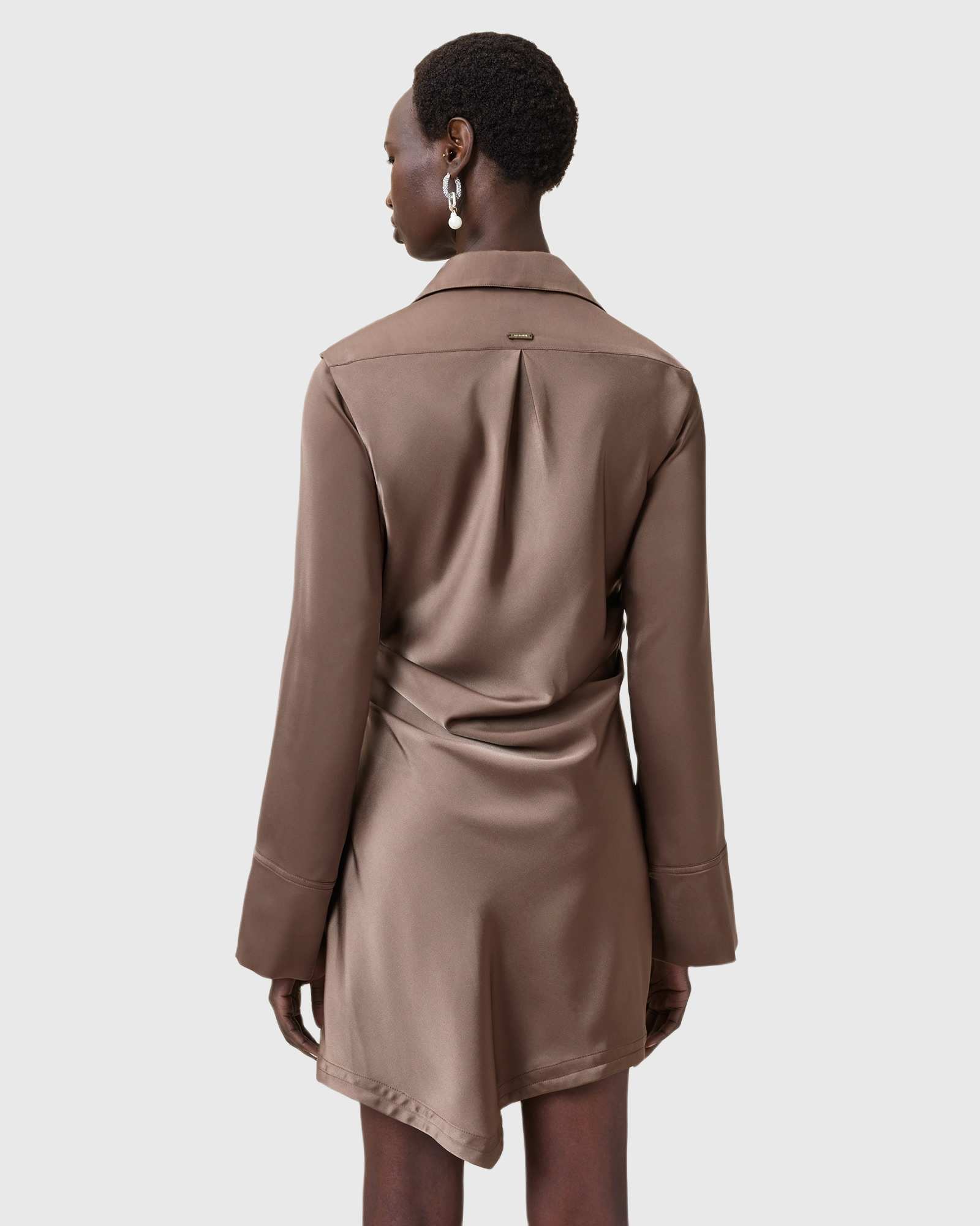 Dark Slate Gray שמלת מיני לנשים Tira ALLSAINTS