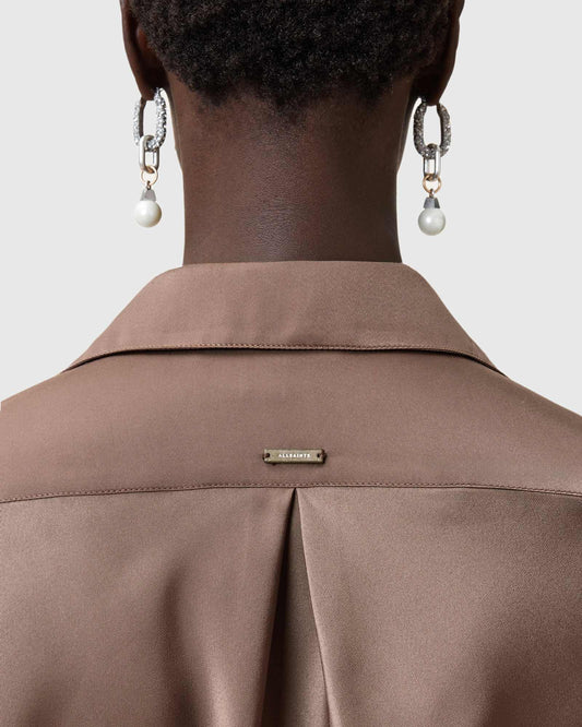 Dim Gray שמלת מיני לנשים Tira ALLSAINTS