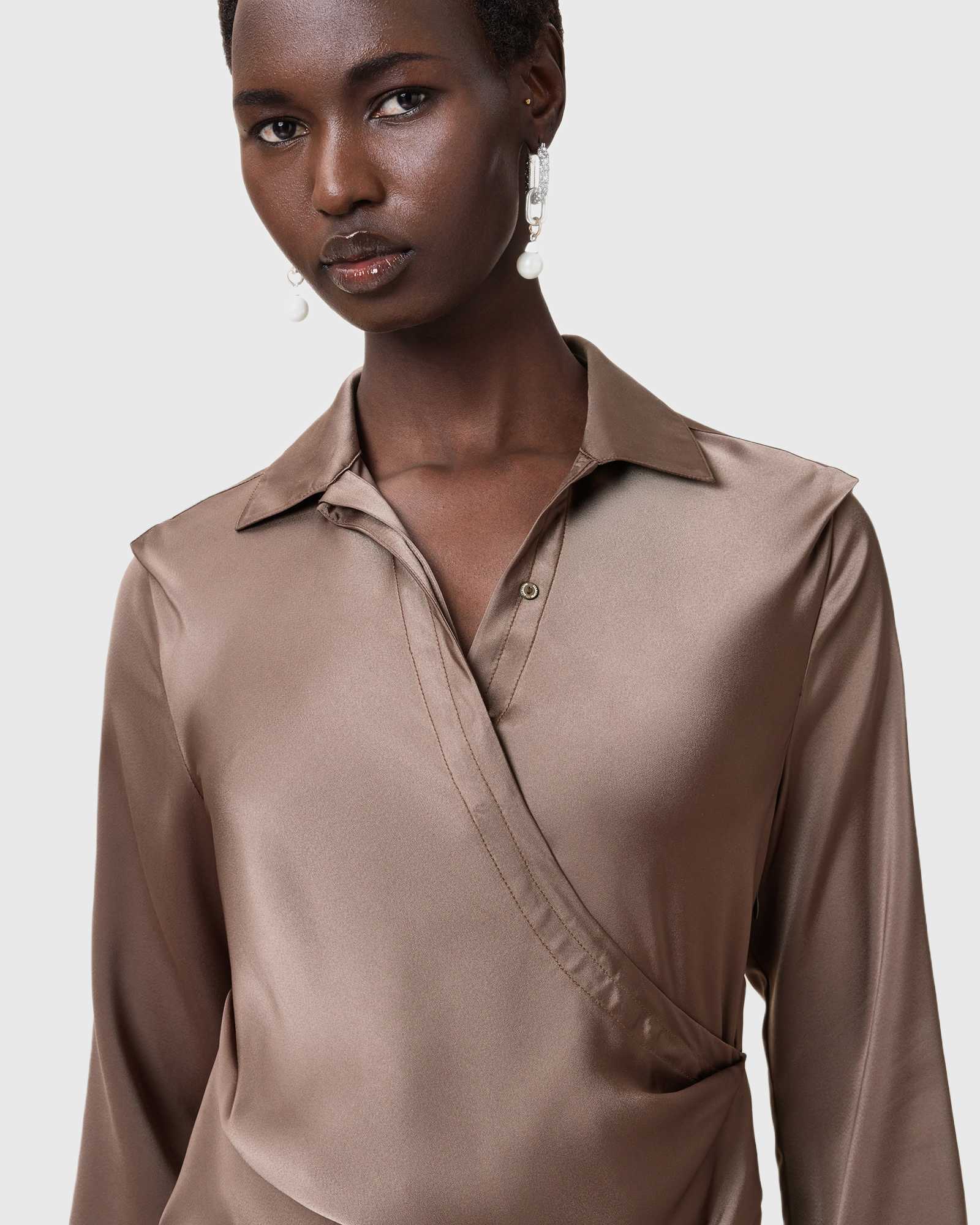 Light Gray שמלת מיני לנשים Tira ALLSAINTS