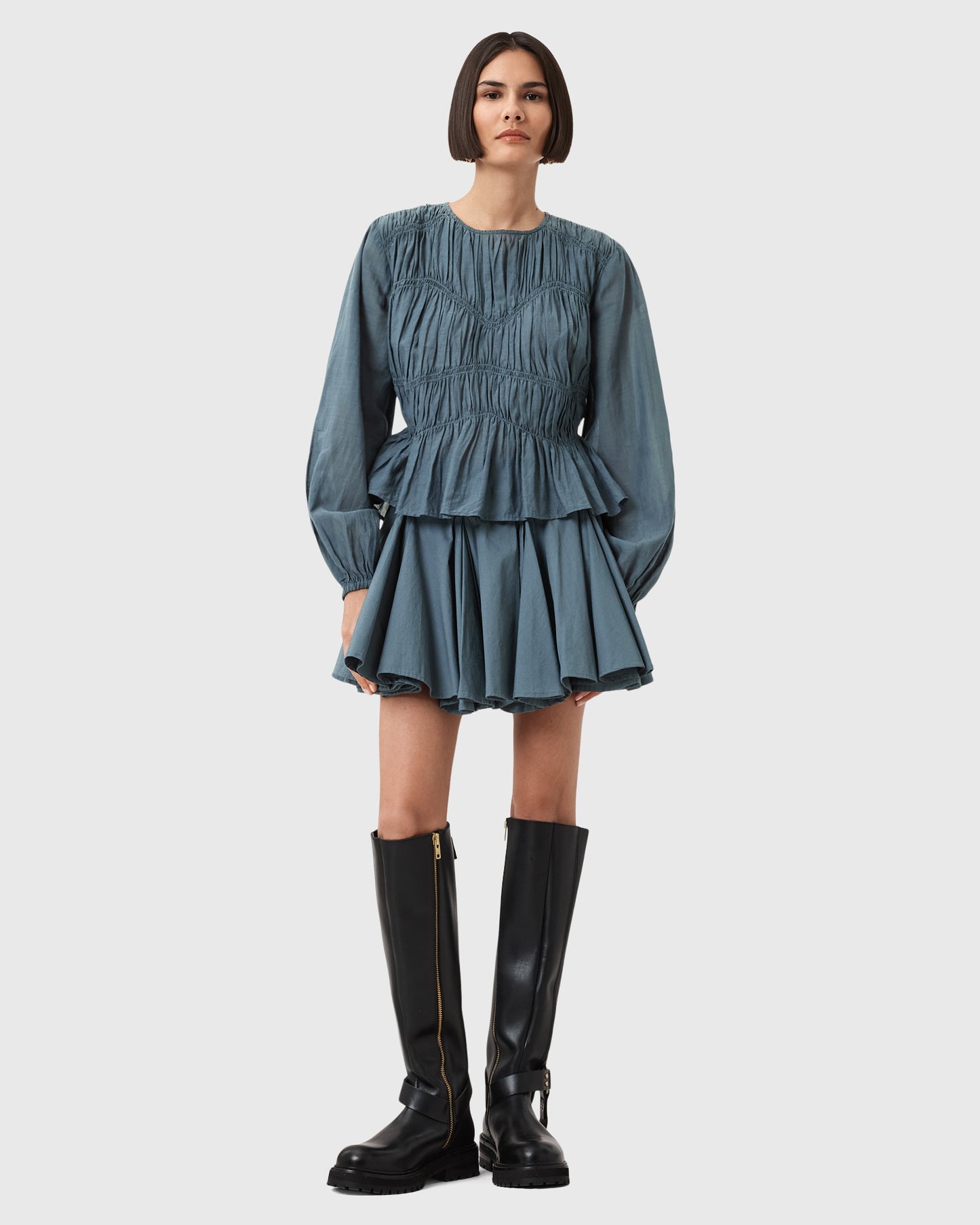 Lavender חצאית מיני לנשים Tulip ALLSAINTS