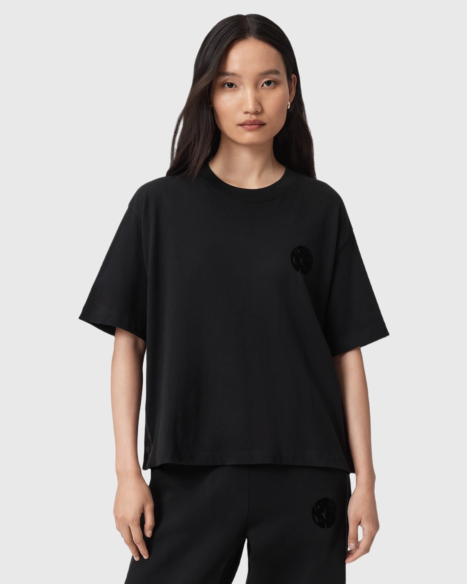 Lavender טי שירט קצרה לנשים Zanda ALLSAINTS