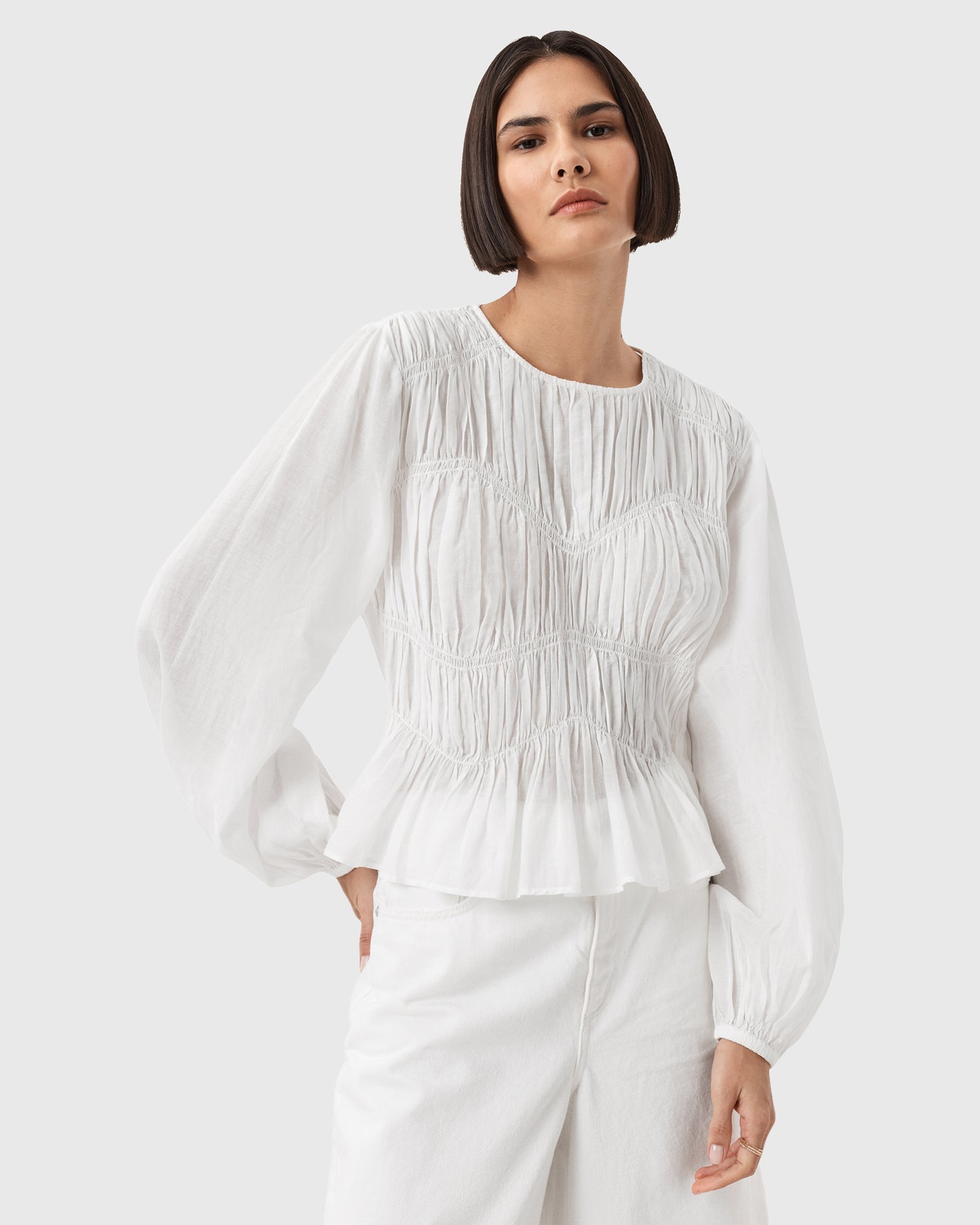 Lavender חולצה ארוכה לנשים Melani ALLSAINTS