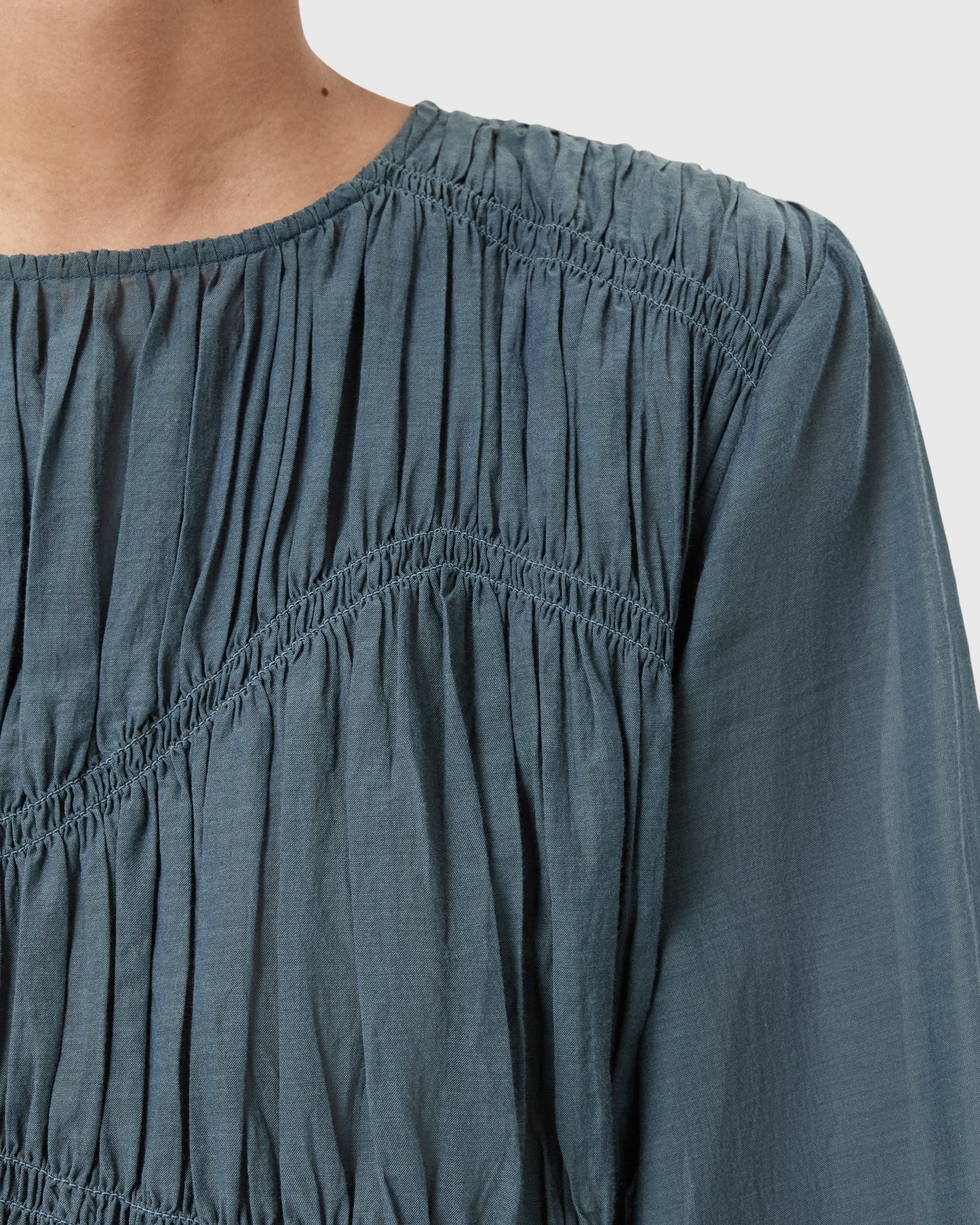 Dark Slate Gray חולצה ארוכה לנשים Melani ALLSAINTS