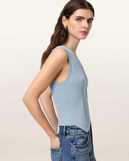 Seashell וסט סרוג לנשים Cruz ALLSAINTS