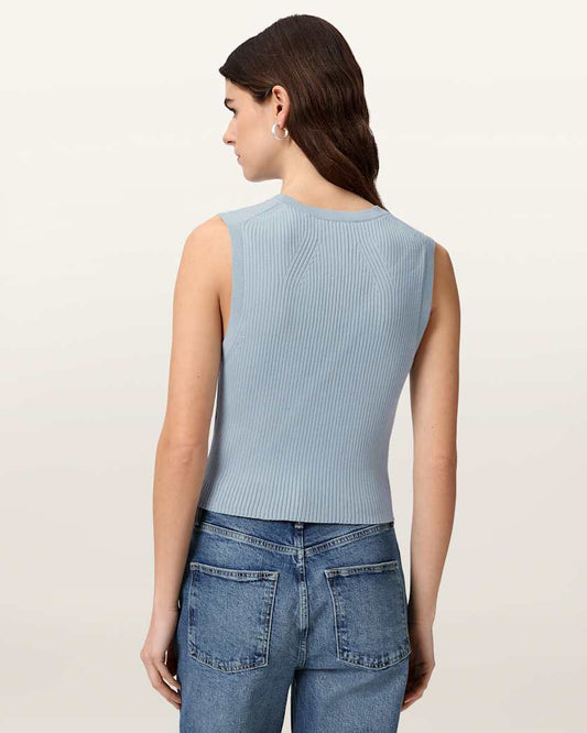 Seashell וסט סרוג לנשים Cruz ALLSAINTS