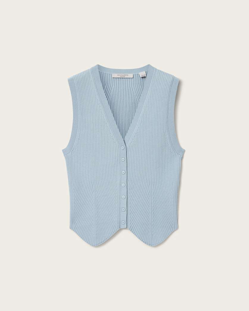 Gray וסט סרוג לנשים Cruz ALLSAINTS