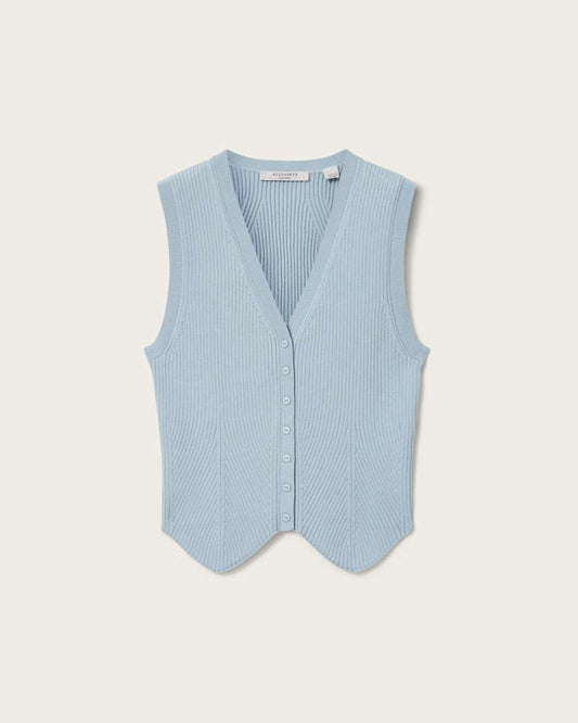Gray וסט סרוג לנשים Cruz ALLSAINTS