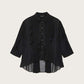 Black חולצה שקופה לנשים Minna ALLSAINTS