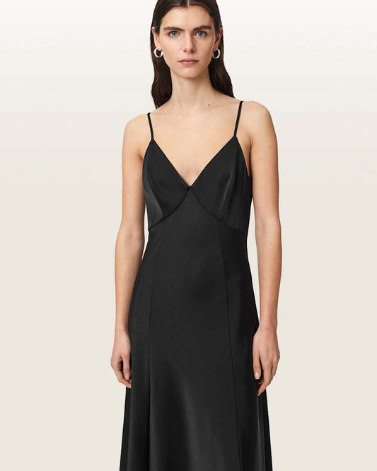 Dark Slate Gray שמלת מקסי לנשים Irina ALLSAINTS
