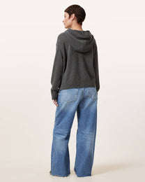 Dark Slate Gray ג'ינס ארוך לנשים Aki – Wide Fit ALLSAINTS
