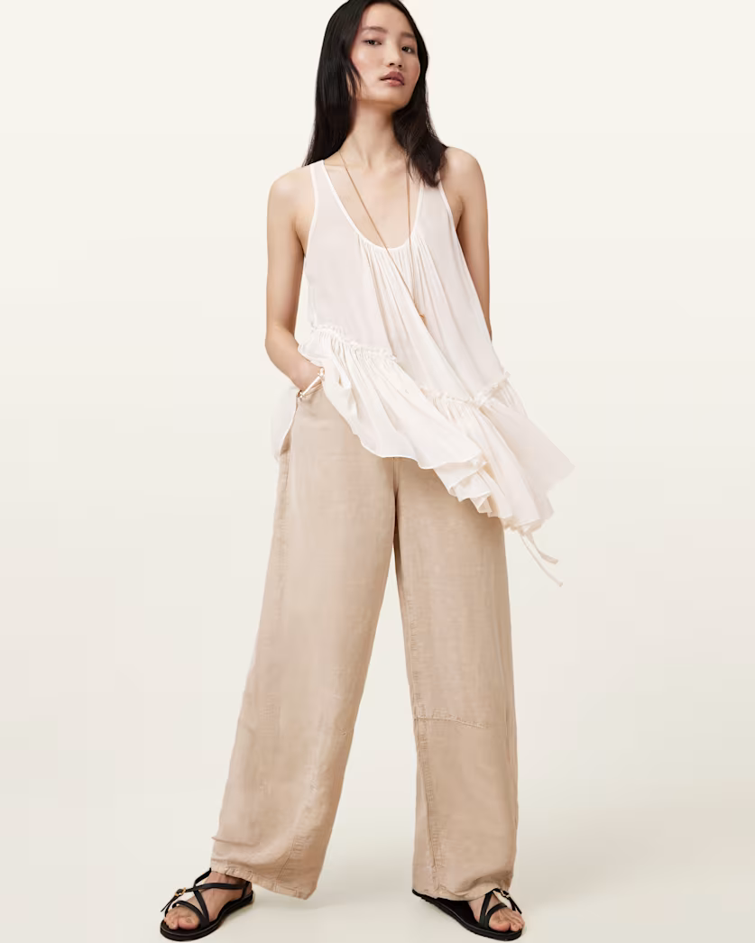 Antique White גופיה לנשים Rach ALLSAINTS