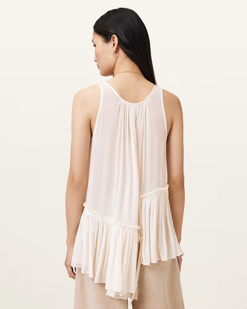 Antique White גופיה לנשים Rach ALLSAINTS