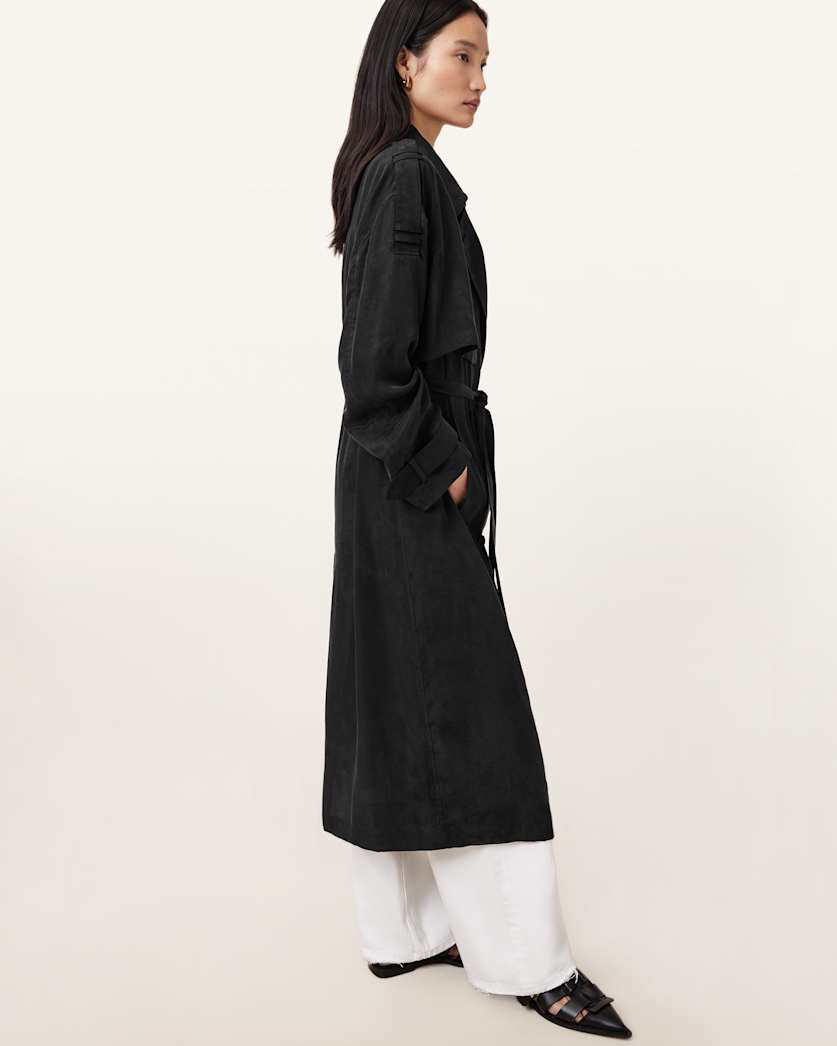 Beige מעיל טרנץ' לנשים Linnie Trench ALLSAINTS