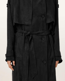 Antique White מעיל טרנץ' לנשים Linnie Trench ALLSAINTS