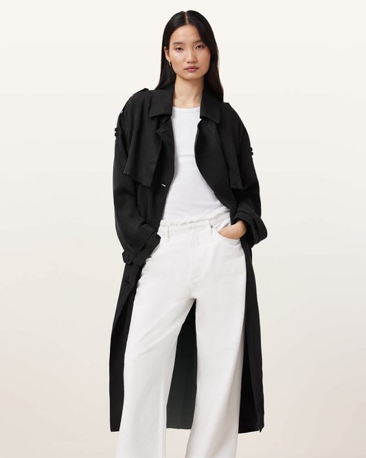 Beige מעיל טרנץ' לנשים Linnie Trench ALLSAINTS