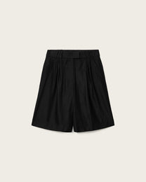 Black מכנסיים קצרים מחויטים לנשים Charley Pleated ALLSAINTS