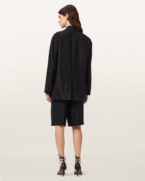 Black מכנסיים קצרים מחויטים לנשים Charley Pleated ALLSAINTS