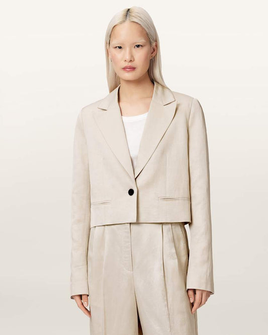 Seashell בלייזר קרופ מחויט לנשים Helena ALLSAINTS