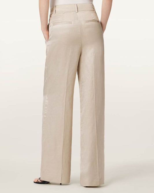 Antique White מכנסיים מחויטים לנשים Helena ALLSAINTS