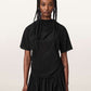 Black טופ שרוול חצי לנשים Leslie ALLSAINTS