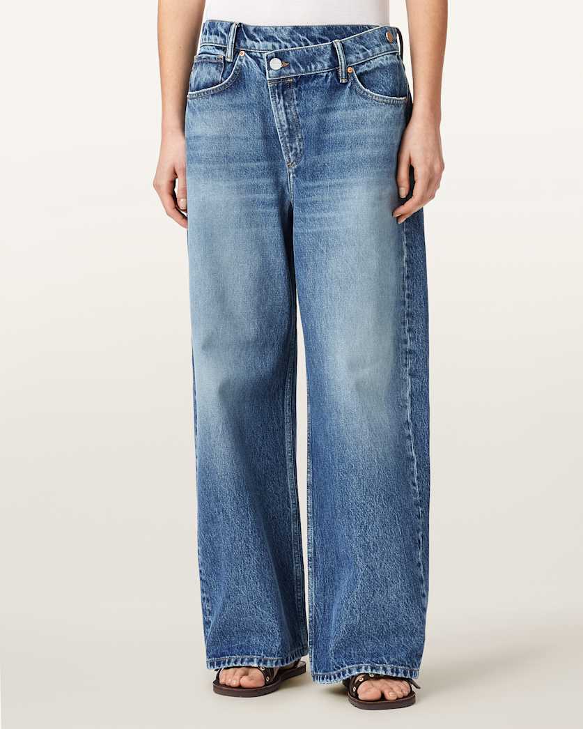 Antique White ג'ינס ארוך לנשים Aki - Wide Fit ALLSAINTS