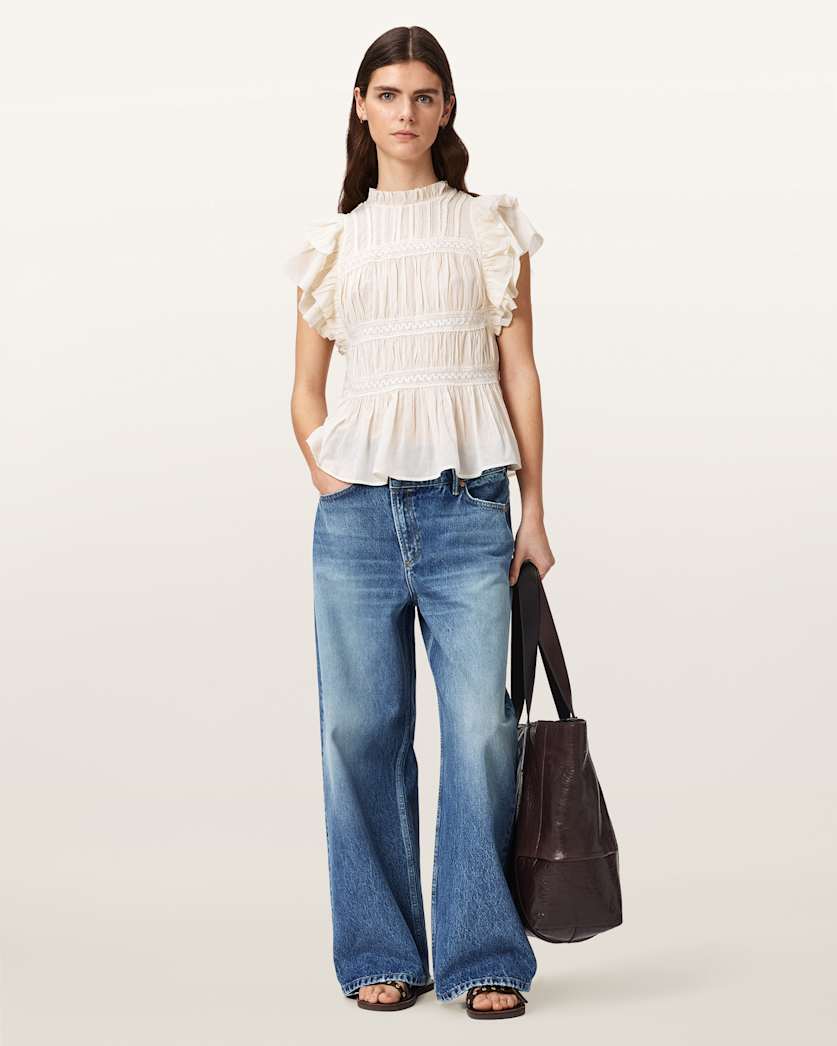Seashell ג'ינס ארוך לנשים Aki - Wide Fit ALLSAINTS