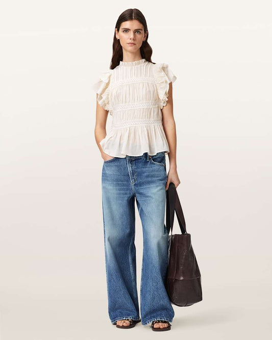 Seashell ג'ינס ארוך לנשים Aki - Wide Fit ALLSAINTS