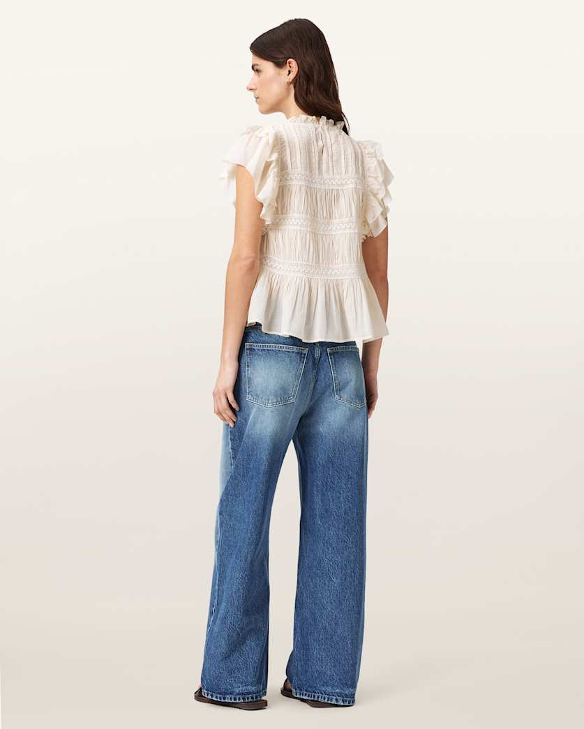 Seashell ג'ינס ארוך לנשים Aki - Wide Fit ALLSAINTS