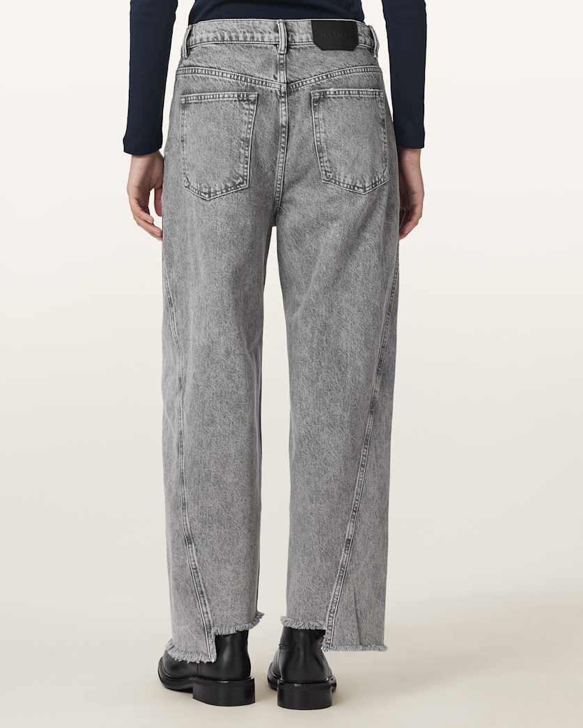 Antique White ג'ינס ארוך לנשים Fox - Loose Fit ALLSAINTS