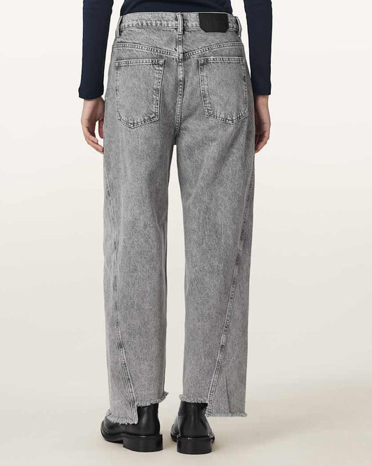 Antique White ג'ינס ארוך לנשים Fox - Loose Fit ALLSAINTS