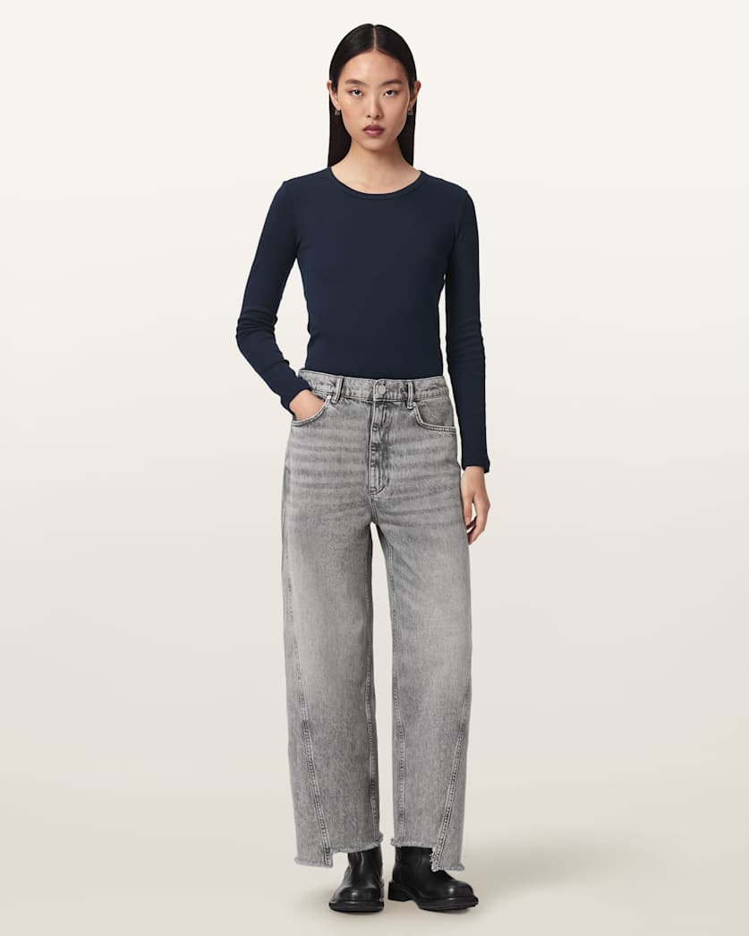 Seashell ג'ינס ארוך לנשים Fox - Loose Fit ALLSAINTS