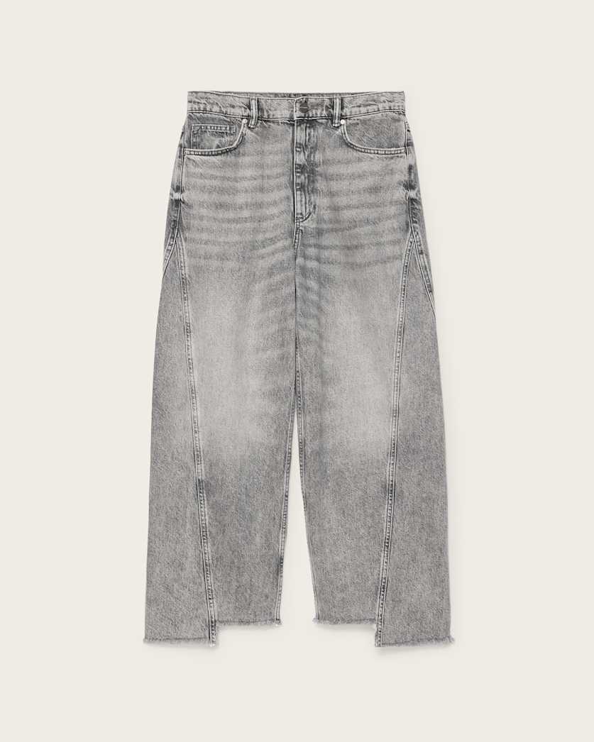 Dark Gray ג'ינס ארוך לנשים Fox - Loose Fit ALLSAINTS