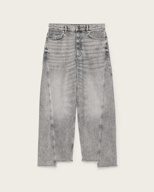 Dark Gray ג'ינס ארוך לנשים Fox - Loose Fit ALLSAINTS
